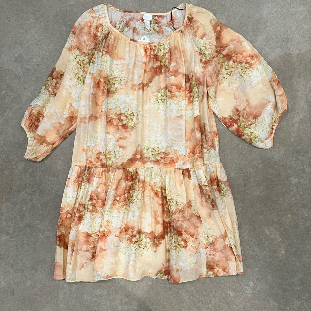 H&M women’s midi babydoll dress in size S